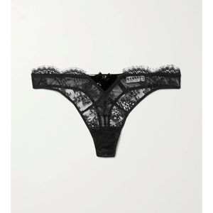 Fleur Du Mal sexy lace and patent leather thong